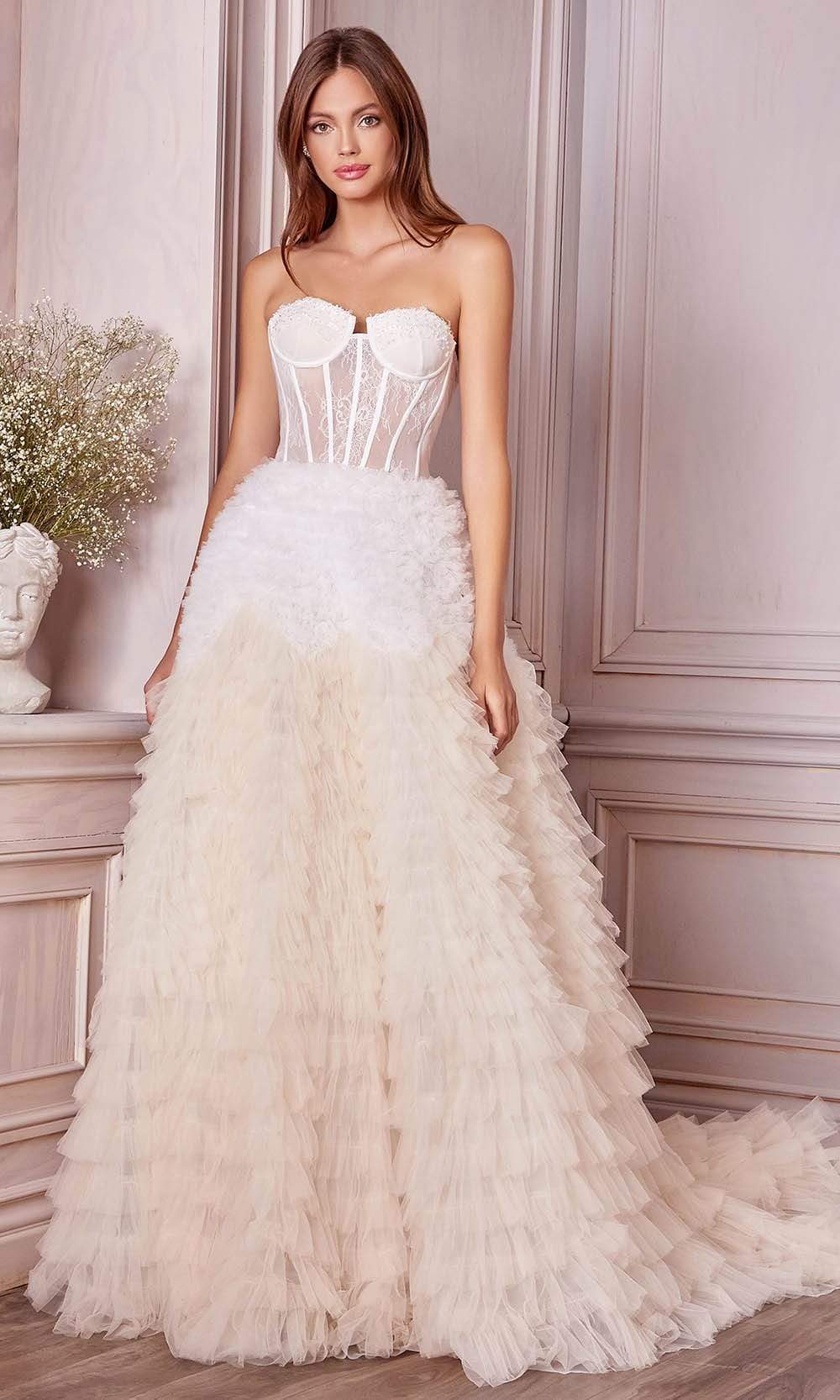 Andrea and Leo - A0767 Sweetheart Ruffled Ballgown - view 7