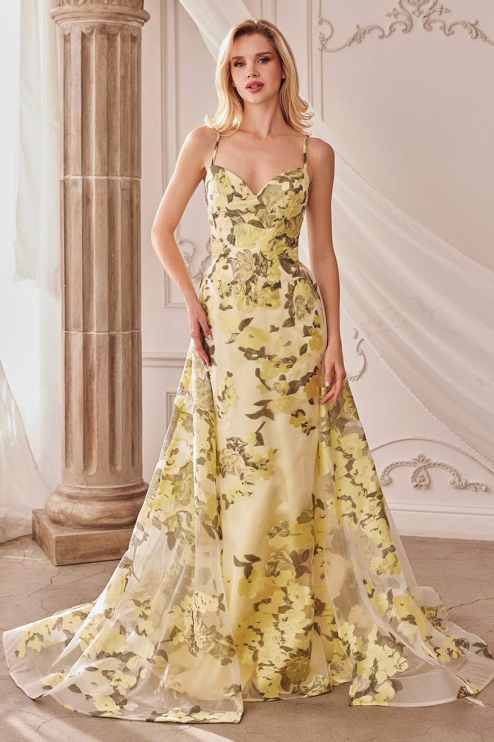Andrea and Leo A0770 - Floral Sleeveless Prom Dress - Silhouette Dresses