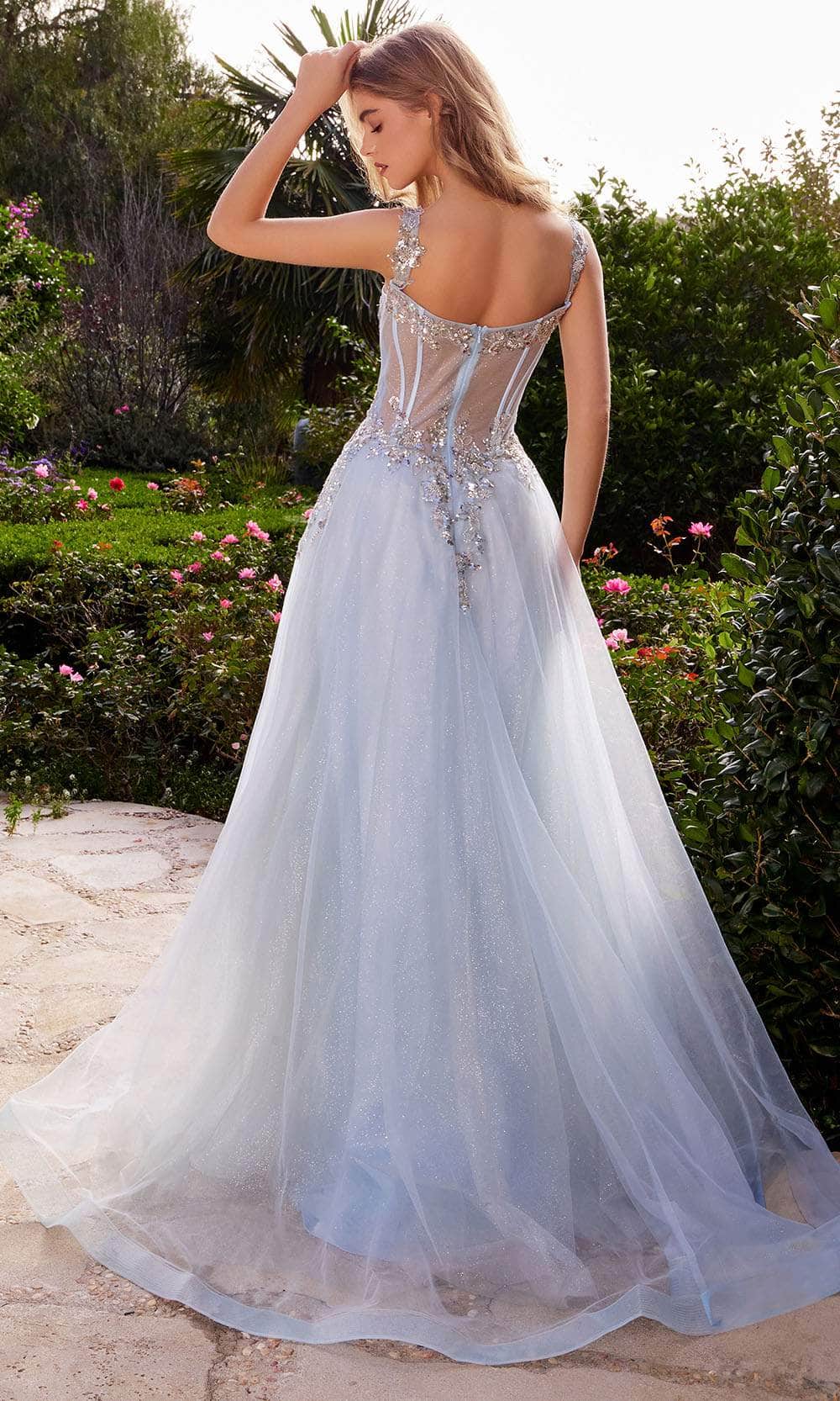 Andrea and Leo A1258 - Floral Beaded Corset Gown - view 5