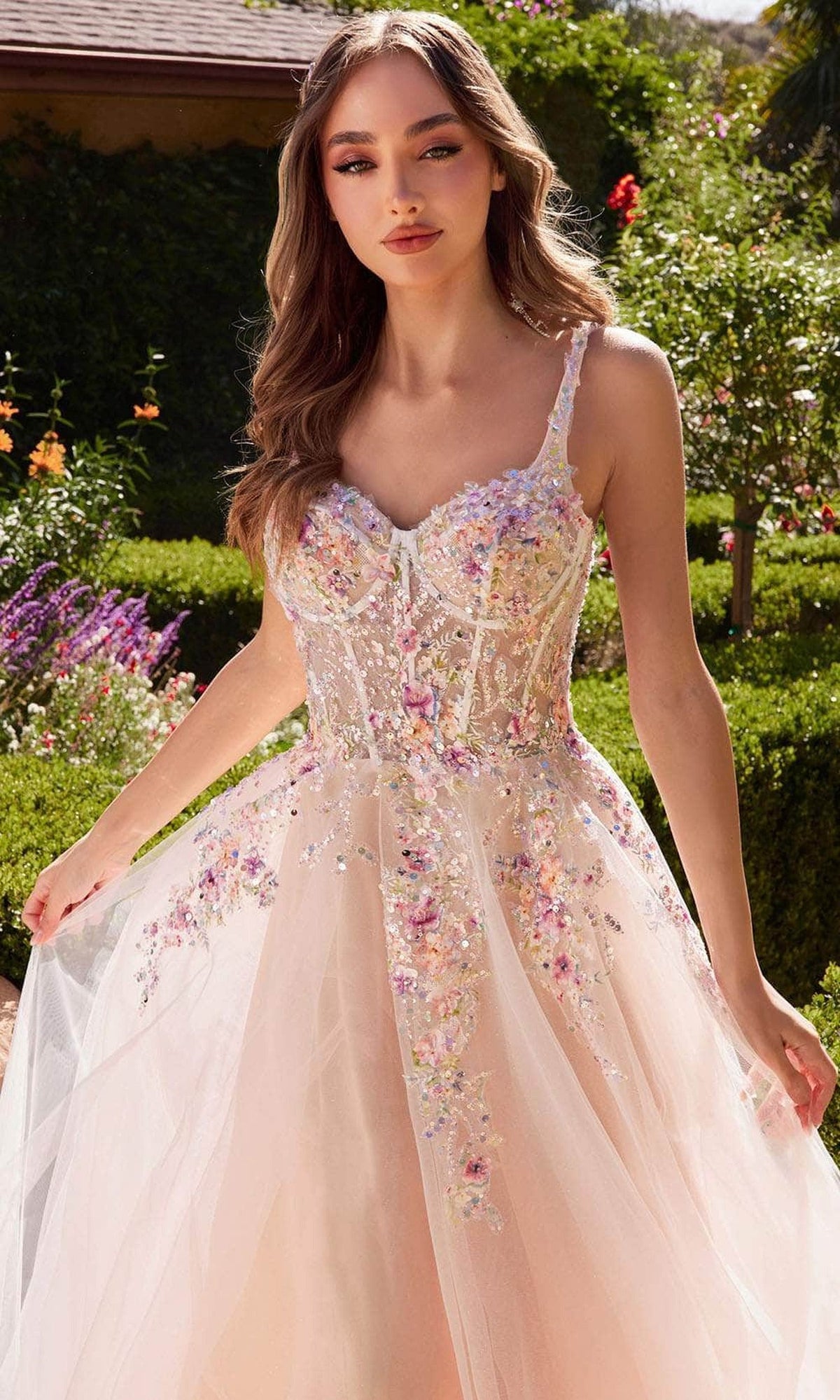 Andrea and Leo A1288 - Sleeveless A-Line Evening Dress