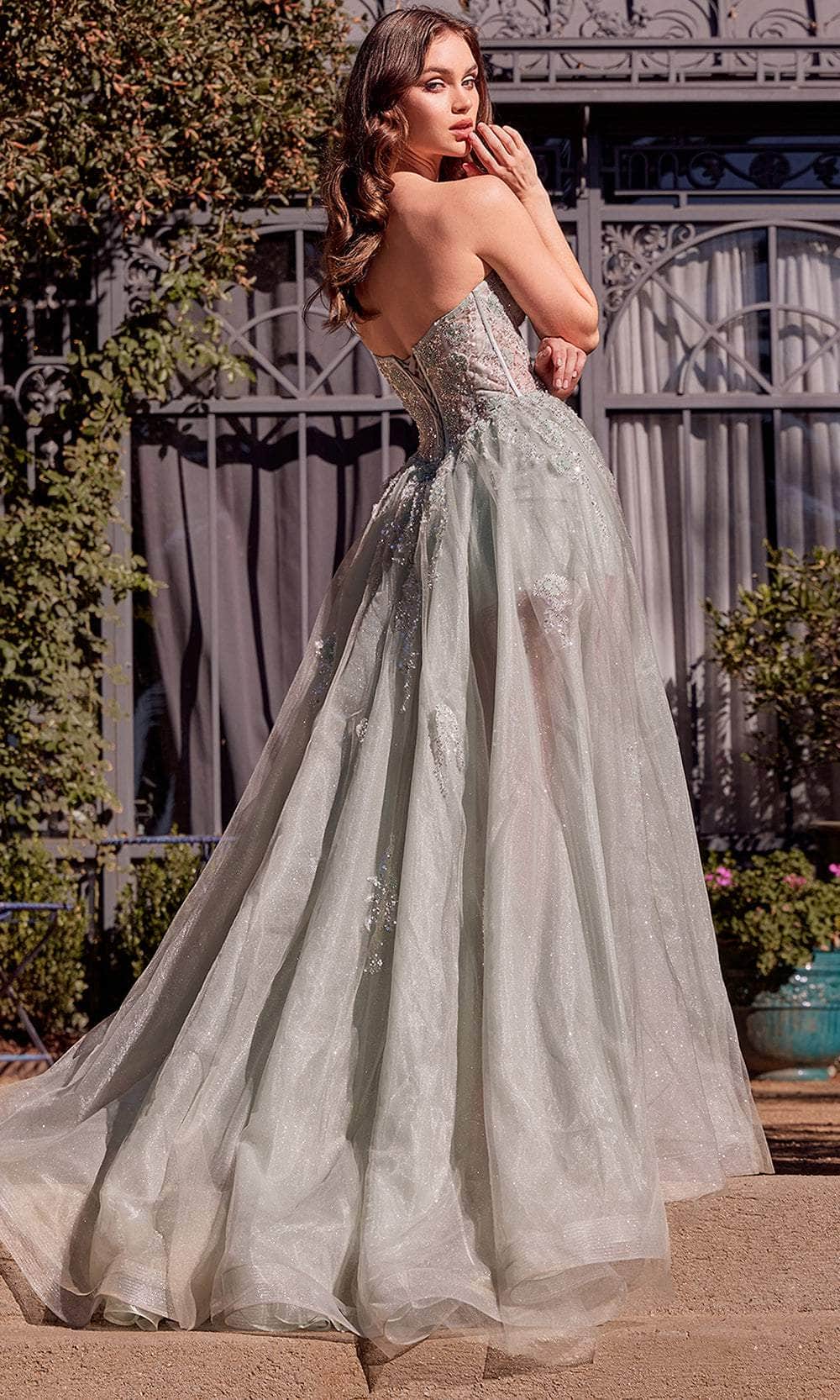 Andrea and Leo A1381 - Sweetheart Floral Beaded Ballgown - view 6