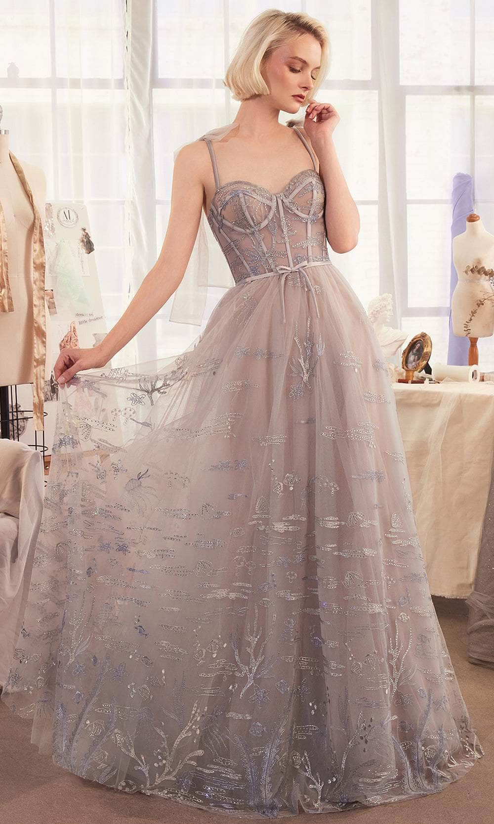 Andrea and Leo A1458 - Sweetheart Neck A-Line Prom Gown - designer prom dress at Silhouette Dresses