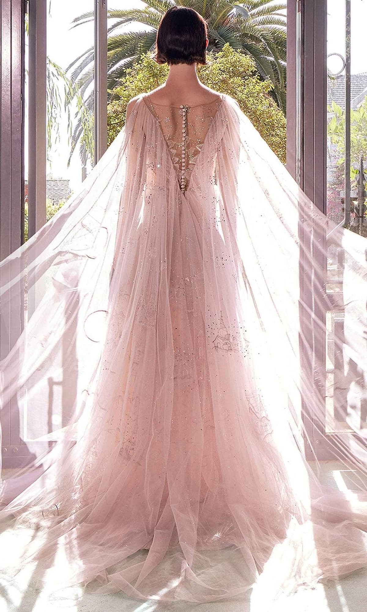 Andrea and Leo A1459 - Star Sign Embroidered A-Line Evening Gown
