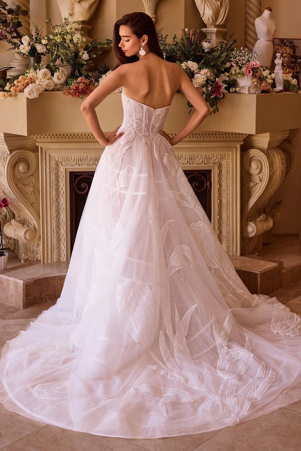 Andrea and Leo WL043 - Tulip Embroidered Bridal Gown