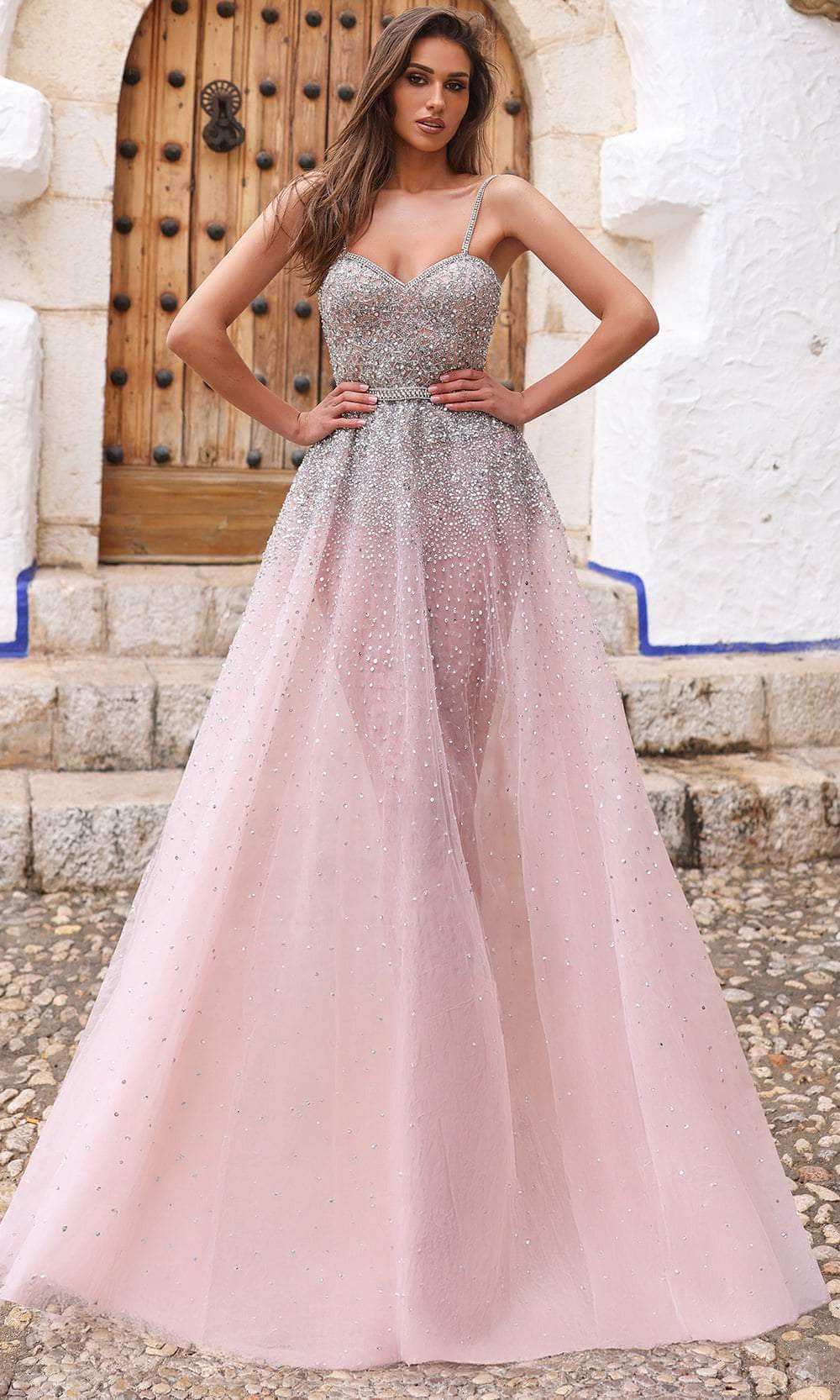 Chic and Holland AR330281 - Embellished A-Line Prom Gown - Silhouette Dresses