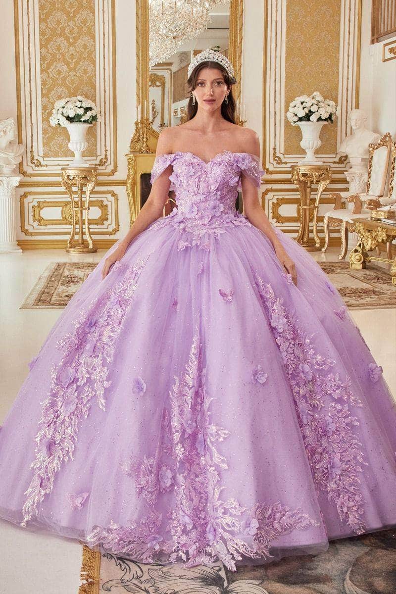 Cinderella Divine 15713 - Sweetheart Ballgown with 3D Floral Appliques - view 8