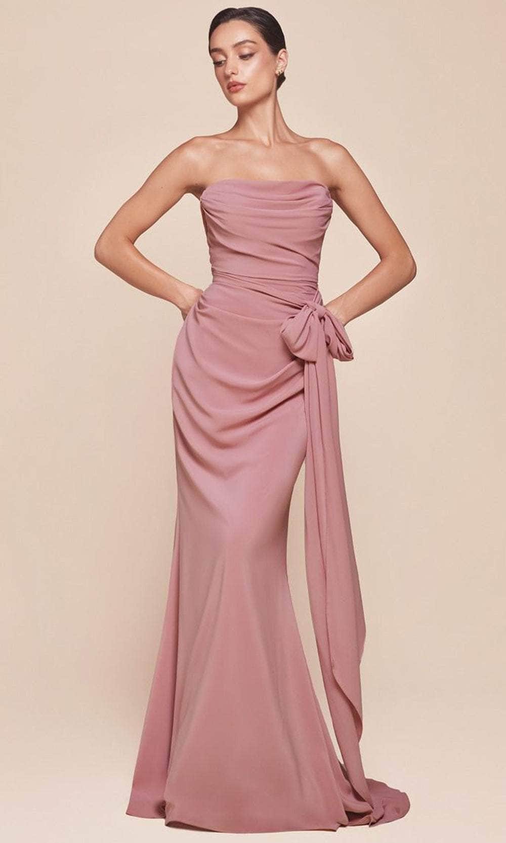 Cinderella Divine 7433 - Chiffon Sash Long Gown - detail view