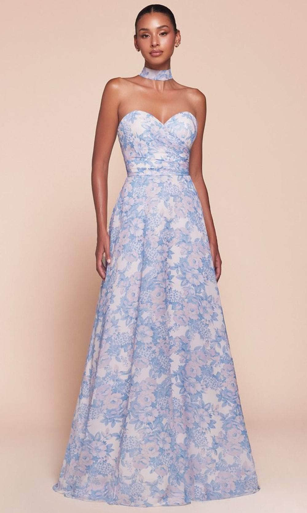 Cinderella Divine 7443 - Floral Sweetheart Evening Gown - Silhouette Dresses