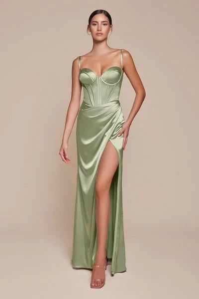 Cinderella Divine 7495 - Sweetheart Prom Gown with Spaghetti Straps - view 14