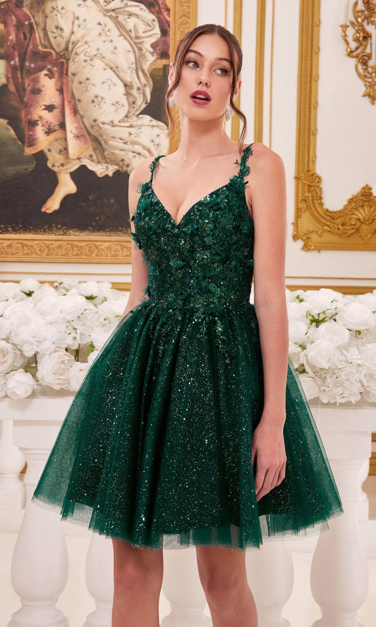 Cinderella Divine 9245 - Sparkling A-Line Cocktail Dress - view 5