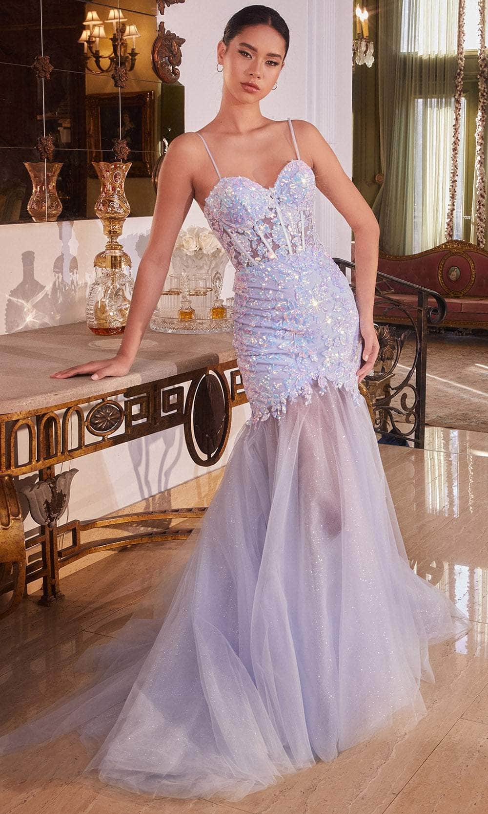 Cinderella Divine CB148 - Sleeveless with Embroidered Details Prom Dress - designer prom dress at Silhouette Dresses
