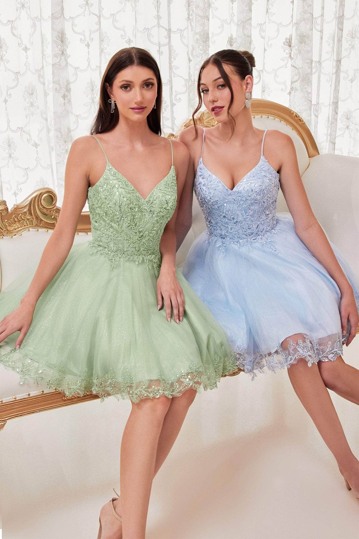 Cinderella Divine CD0213 - Sleeveless with Embroidery Cocktail Dress - view 12