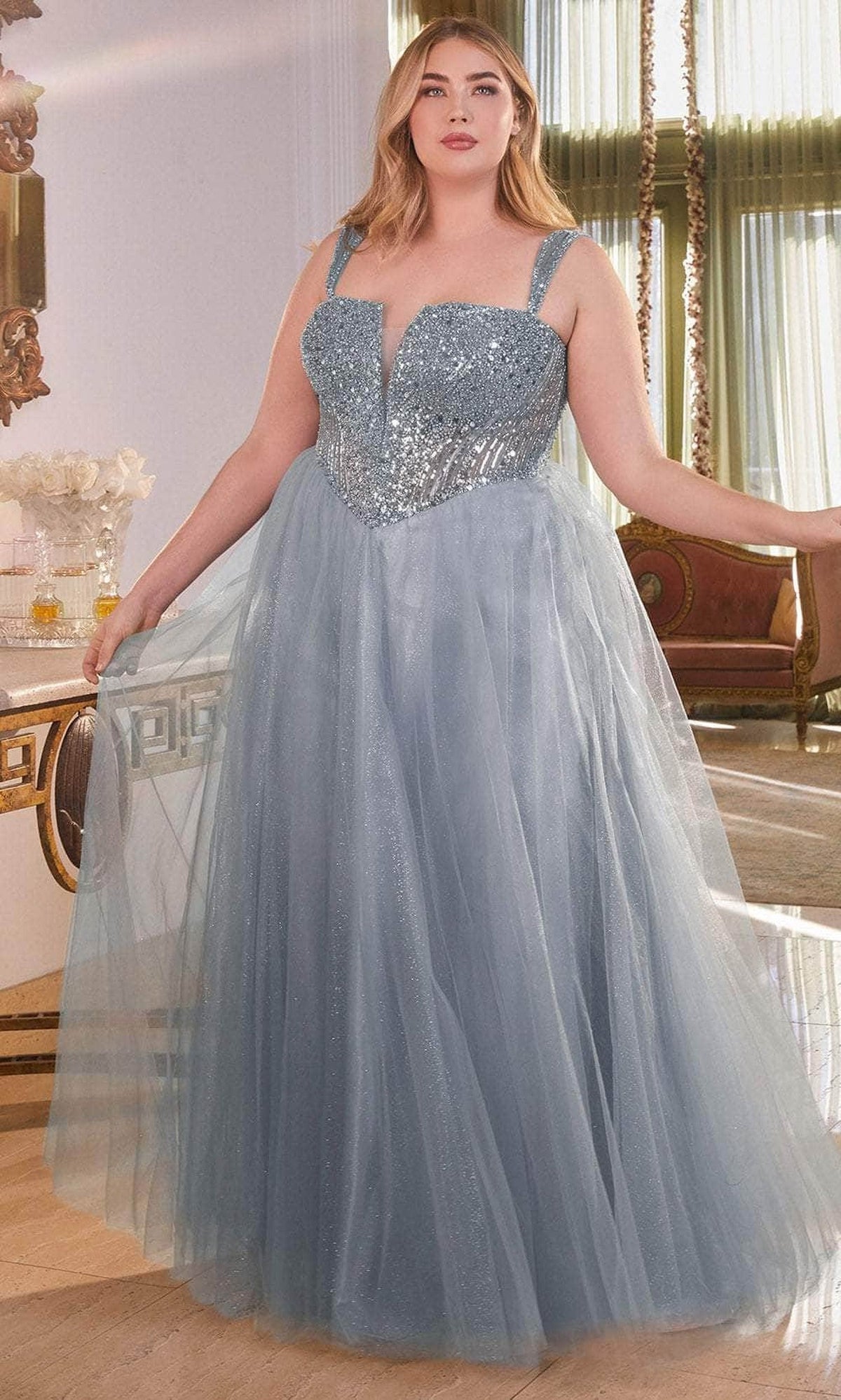 Cinderella Divine CD0217C - Glittered Evening Dress