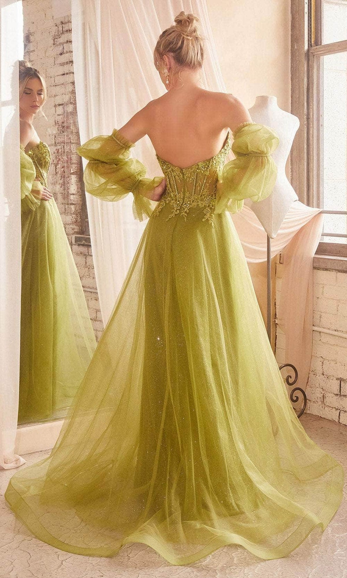Cinderella Divine CD830 - Embroidered with Boned Strapless Bodice Ballgown