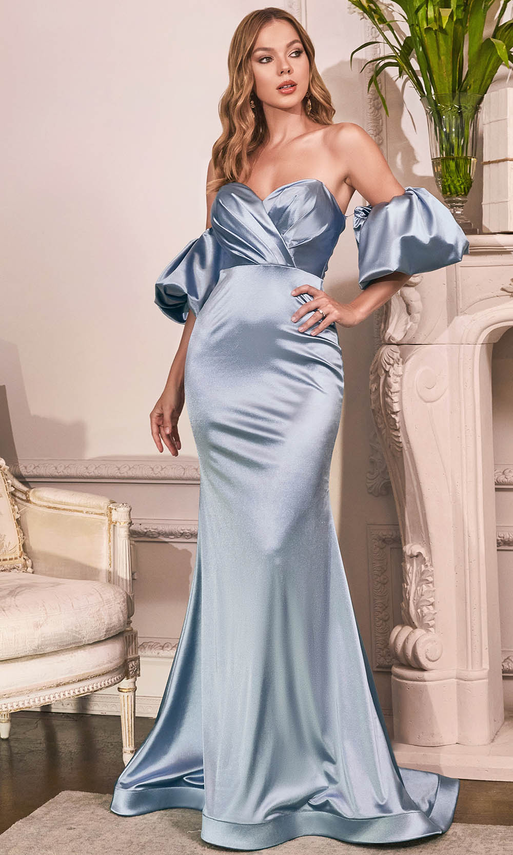Cinderella Divine CD983 - Sweetheart Evening Gown - back view