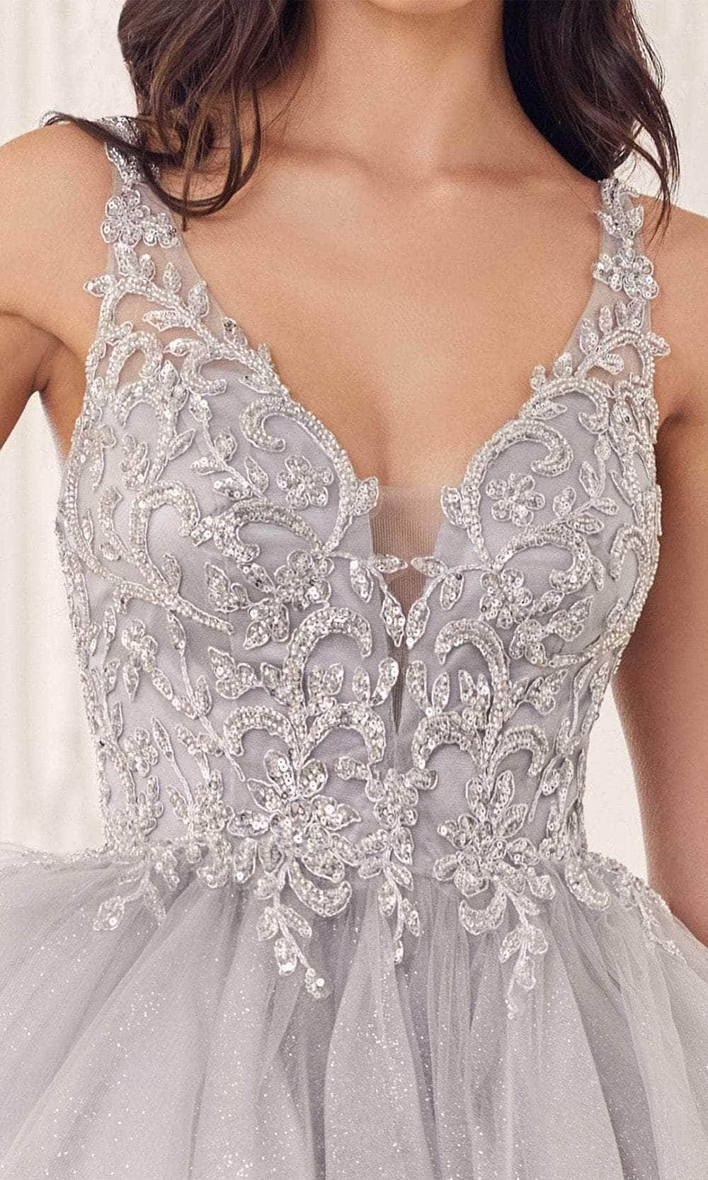 Cinderella Divine CY022 - Glitter Embellished Tulle Cocktail Dress - view 8