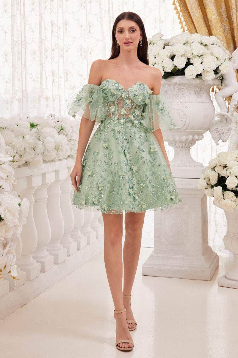 Cinderella Divine KV1089 - Corset Cocktail Dress with Sweetheart Neckline - view 8