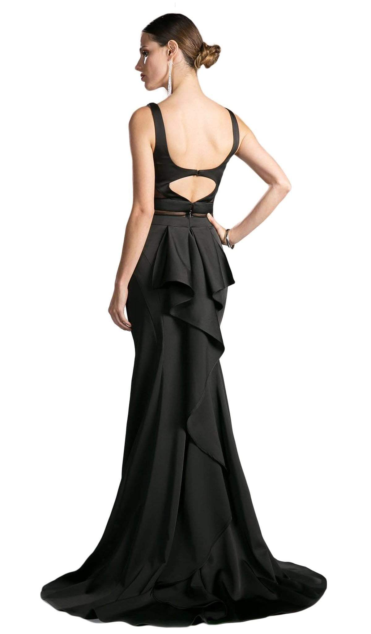 Cinderella Divine - Mock Two Piece Ruffled Sheath Dress - detail view