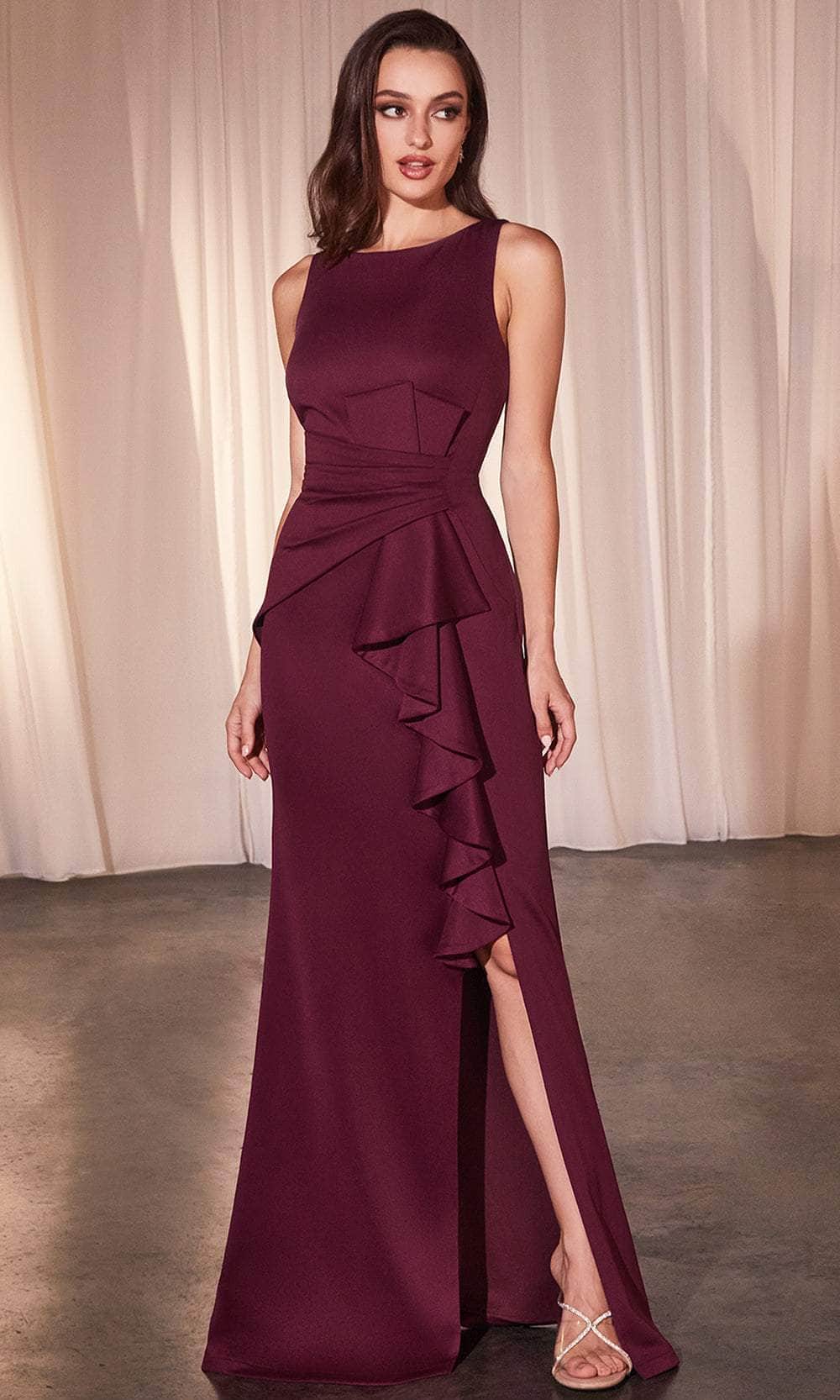 Cinderella Divine CH377 - Sleeveless V-Back Prom Dress - designer evening gown at Silhouette Dresses