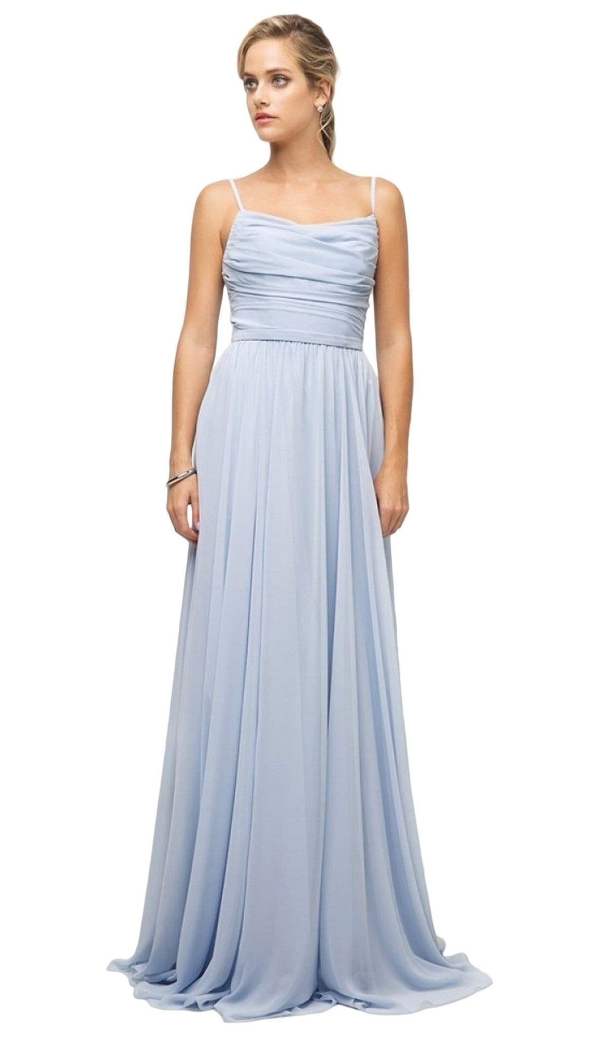 Cinderella Divine - UR136 Sleeveless Empire Waist Chiffon Dress - designer bridesmaid dress at Silhouette Dresses