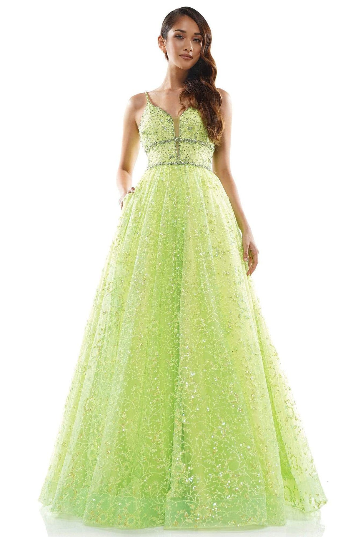 Colors Dress - 2288 Embellished Sweetheart Long Dress - view 5