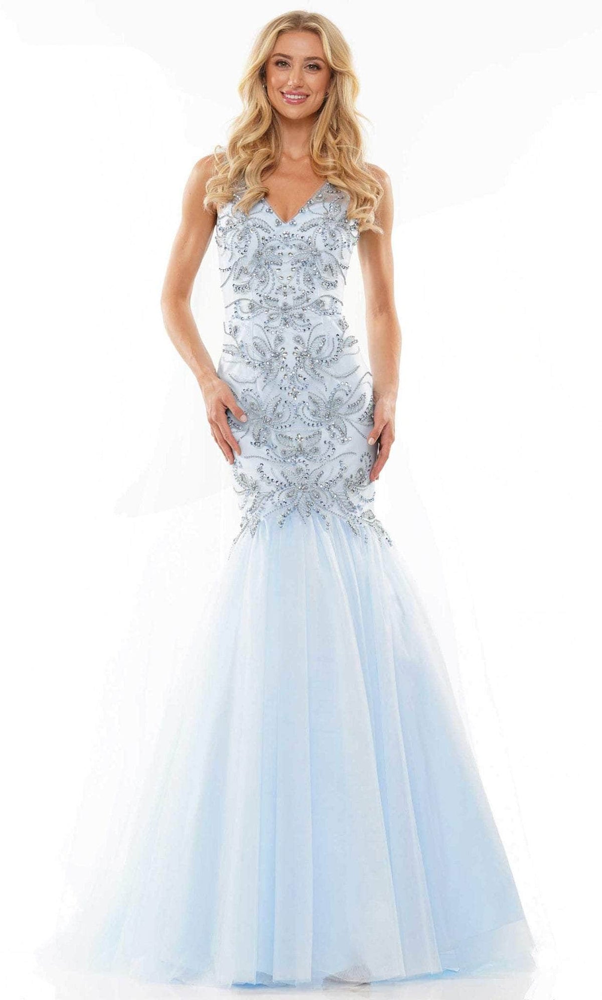 Colors Dress 2993 - Sleeveless Beaded Prom Dress