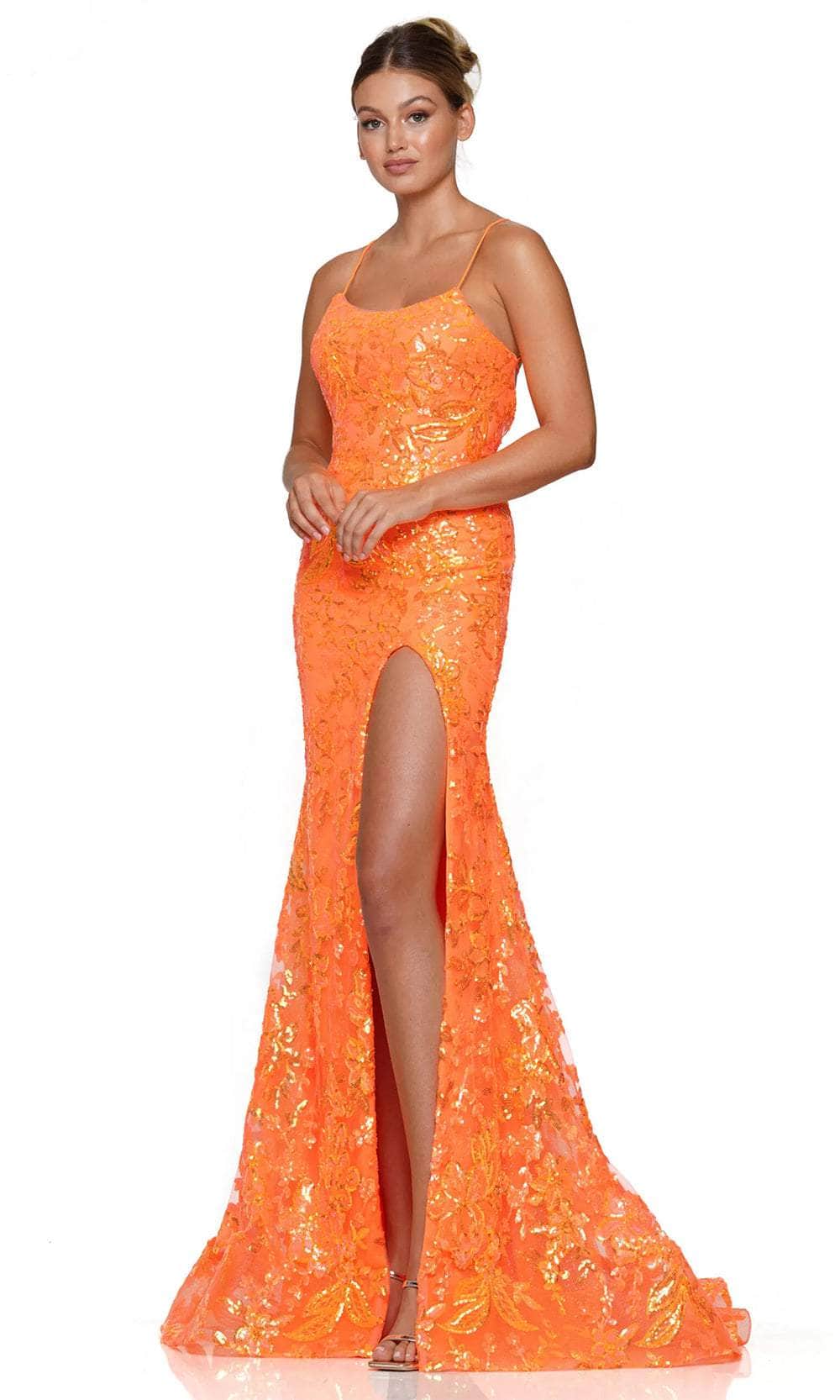 Colors Dress 3139 - Scoop Neck Embellished Prom Dress - back view