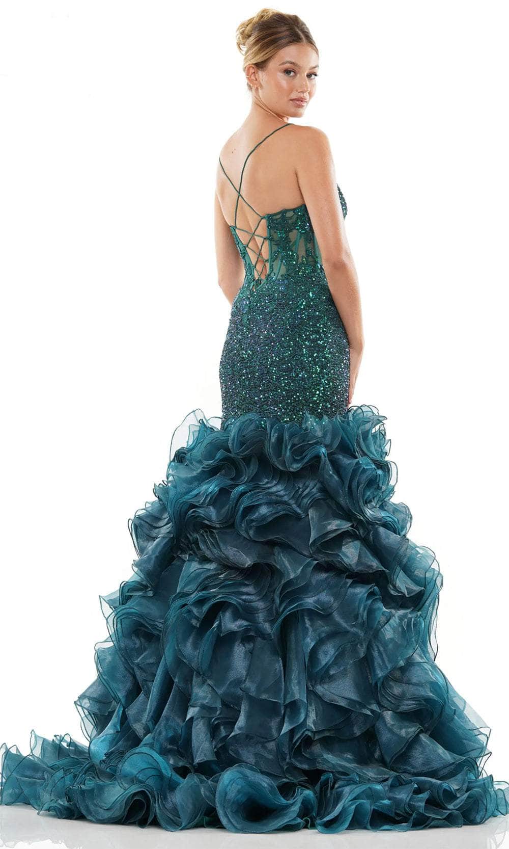 Colors Dress 3214 - Ruffle Flare Prom Dress
