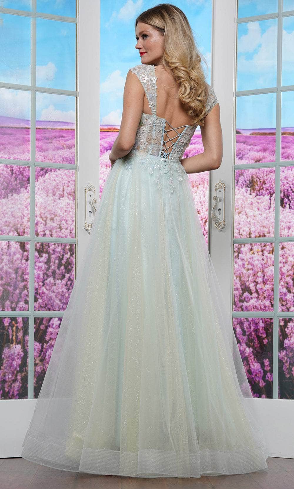Colors Dress 3498 - Sweetheart Beaded Applique Prom Dress - view 4