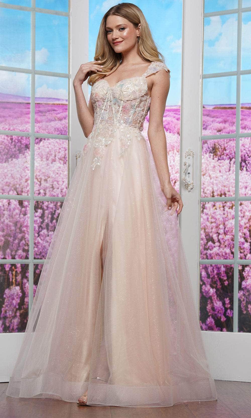 Colors Dress 3498 - Sweetheart Beaded Applique Prom Dress - view 5