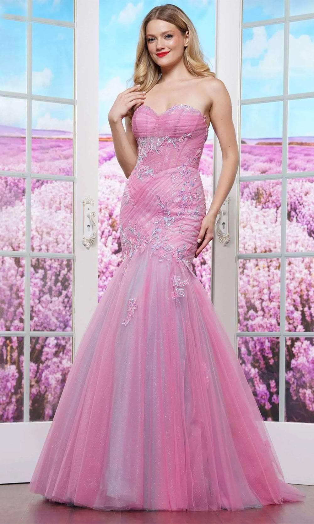 Colors Dress 3529 - Embroidered Mermaid Prom Dress