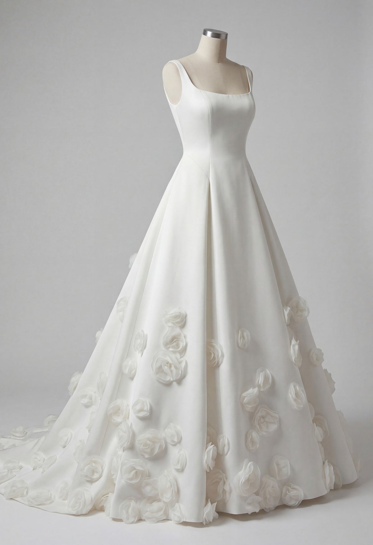 Farrah Couture HW3913 floral a-line wedding dress - view 4
