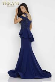 Terani Couture - 2111M5262 Short Sleeve Long Mother of the Bride Gown