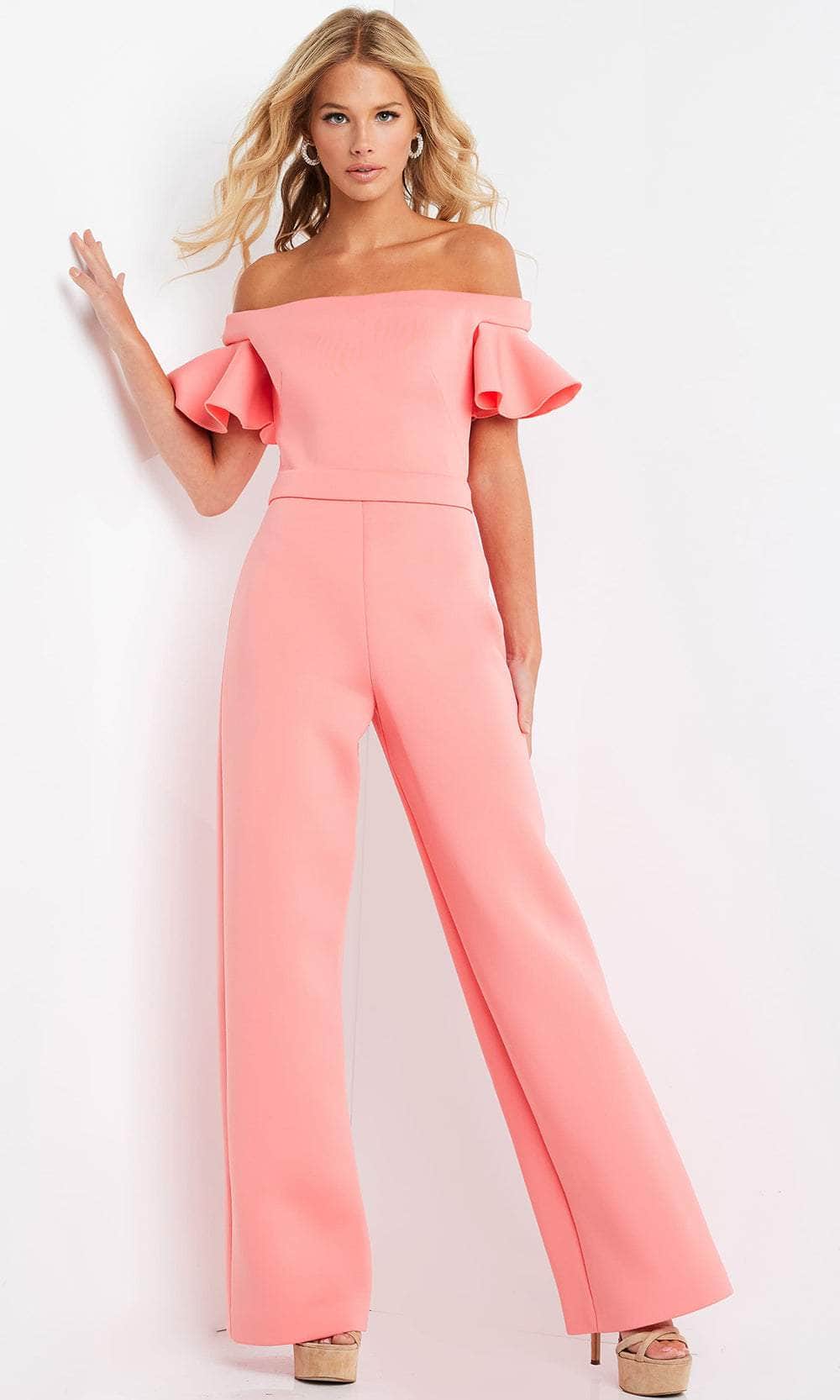 Jovani 06713 - Off Shoulder Evening Jumpsuit - designer formal jumpsuit at Silhouette Dresses