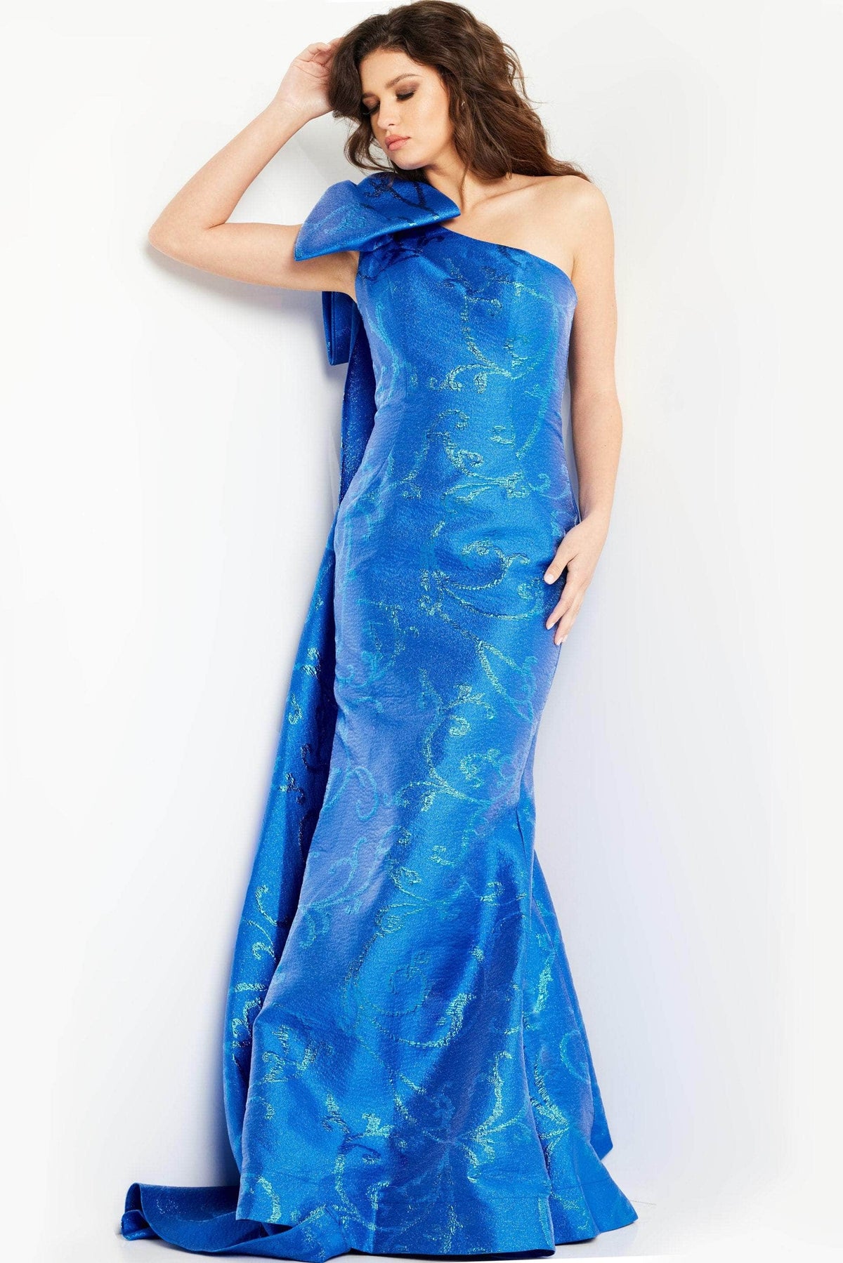 Jovani 23742 - Oversized Bow Mermaid Prom Dress - view 6
