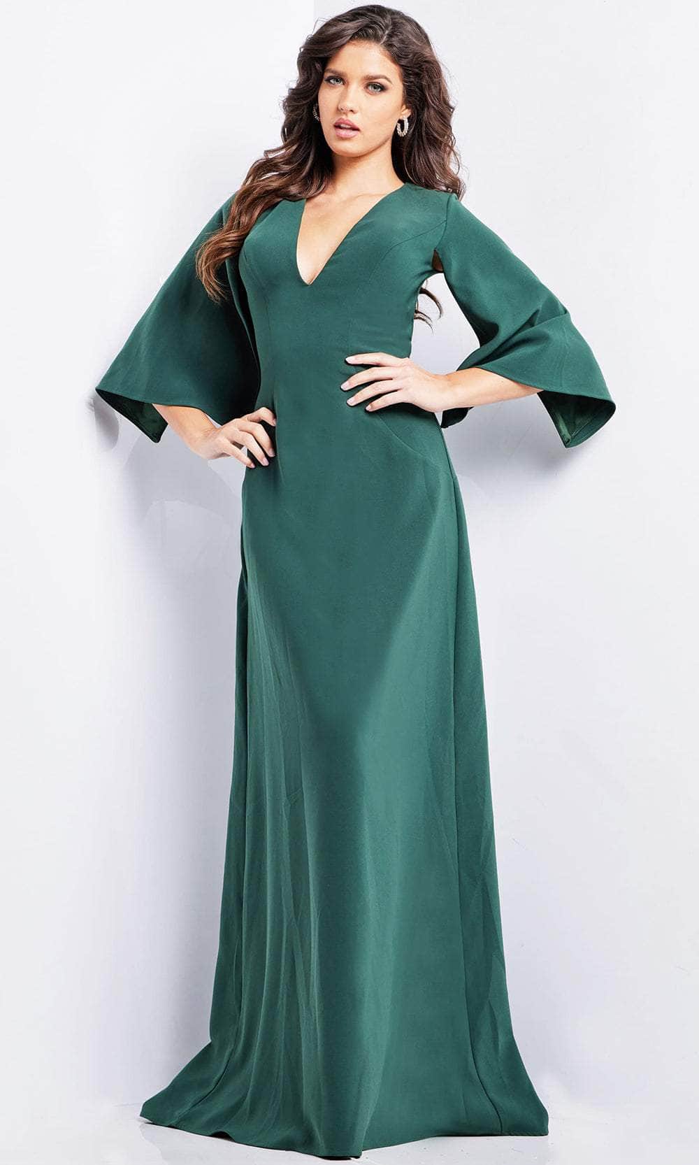 Jovani 25754 - V-Neck Sheath Evening Dress - designer evening gown at Silhouette Dresses