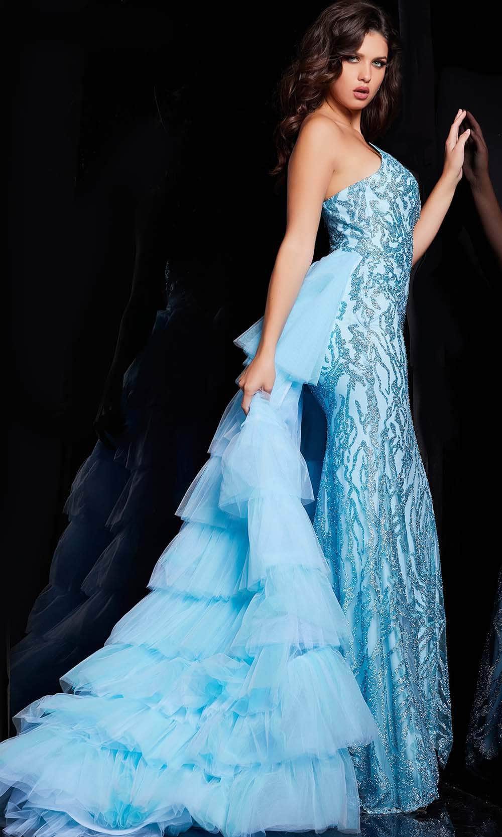 Jovani 26119 - Glitter Fitted Prom Dress - view 5