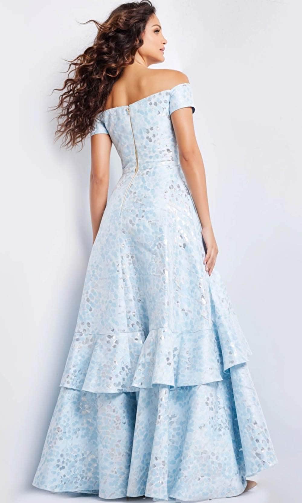 Jovani 26256 - High Low A-Line Evening Gown - back view