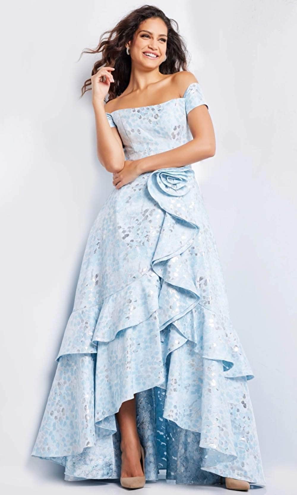 Jovani 26256 - High Low A-Line Evening Gown - view 4