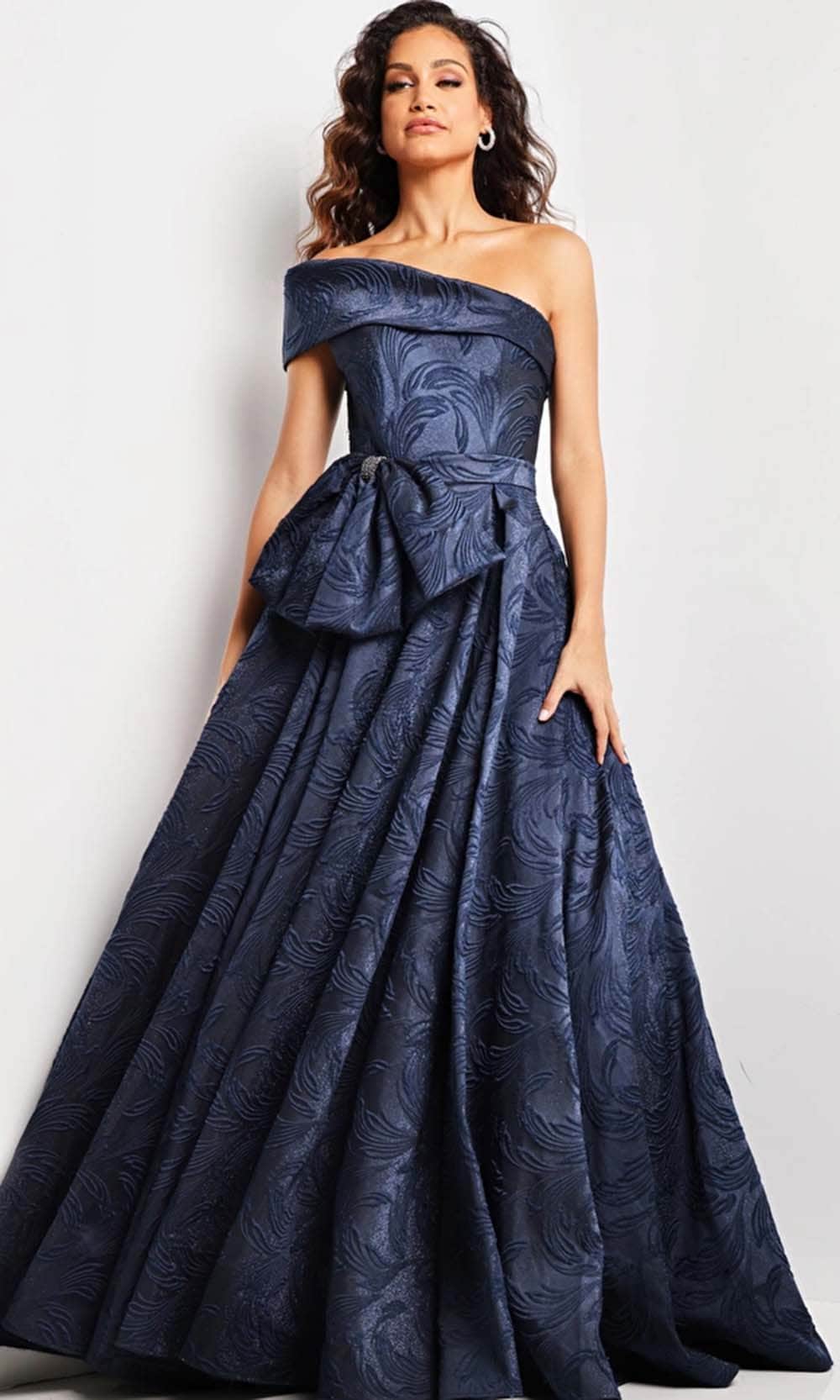 Jovani 26281 - One Shoulder Evening Gown - back view