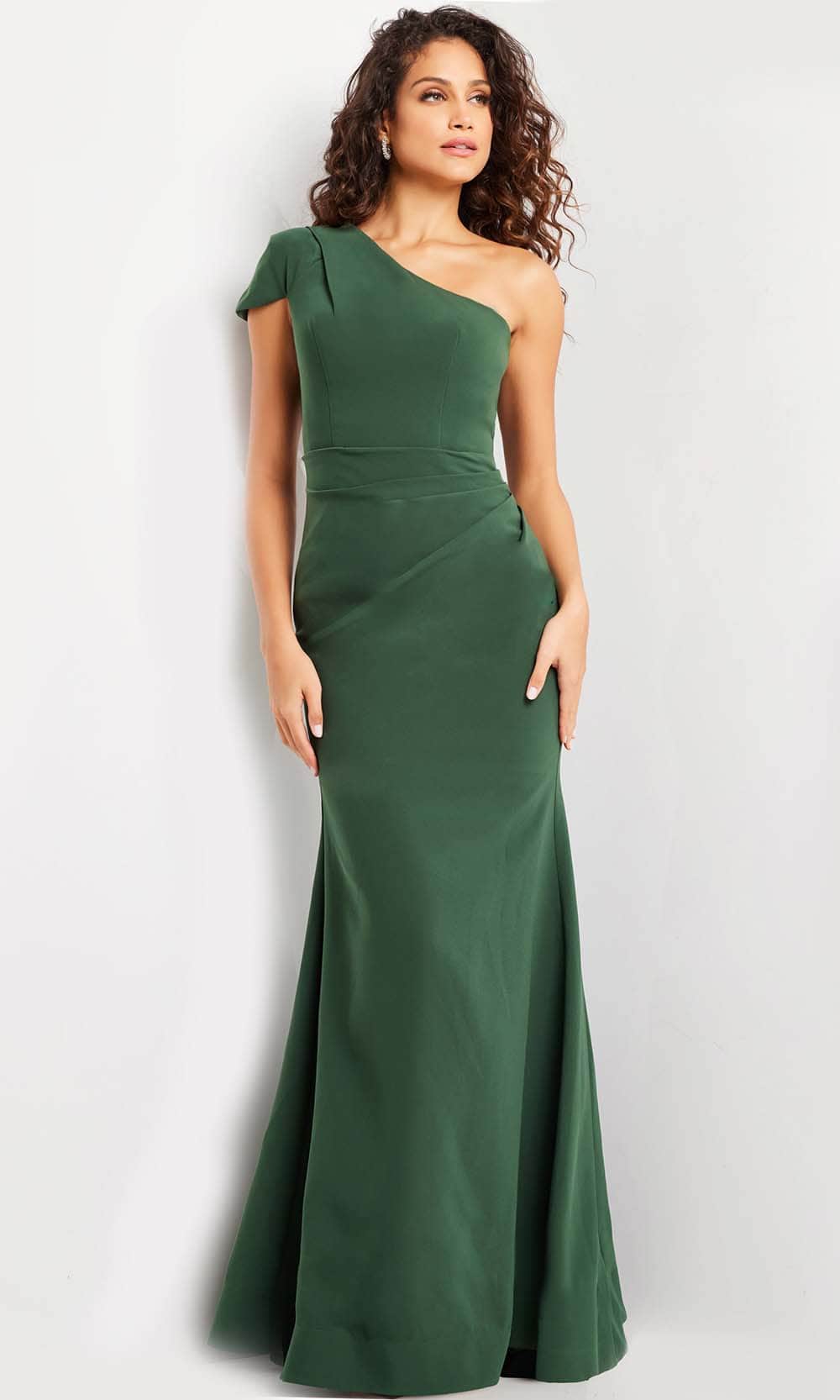 Jovani 36699 - Asymmetrical Bodice Evening Dress - back view
