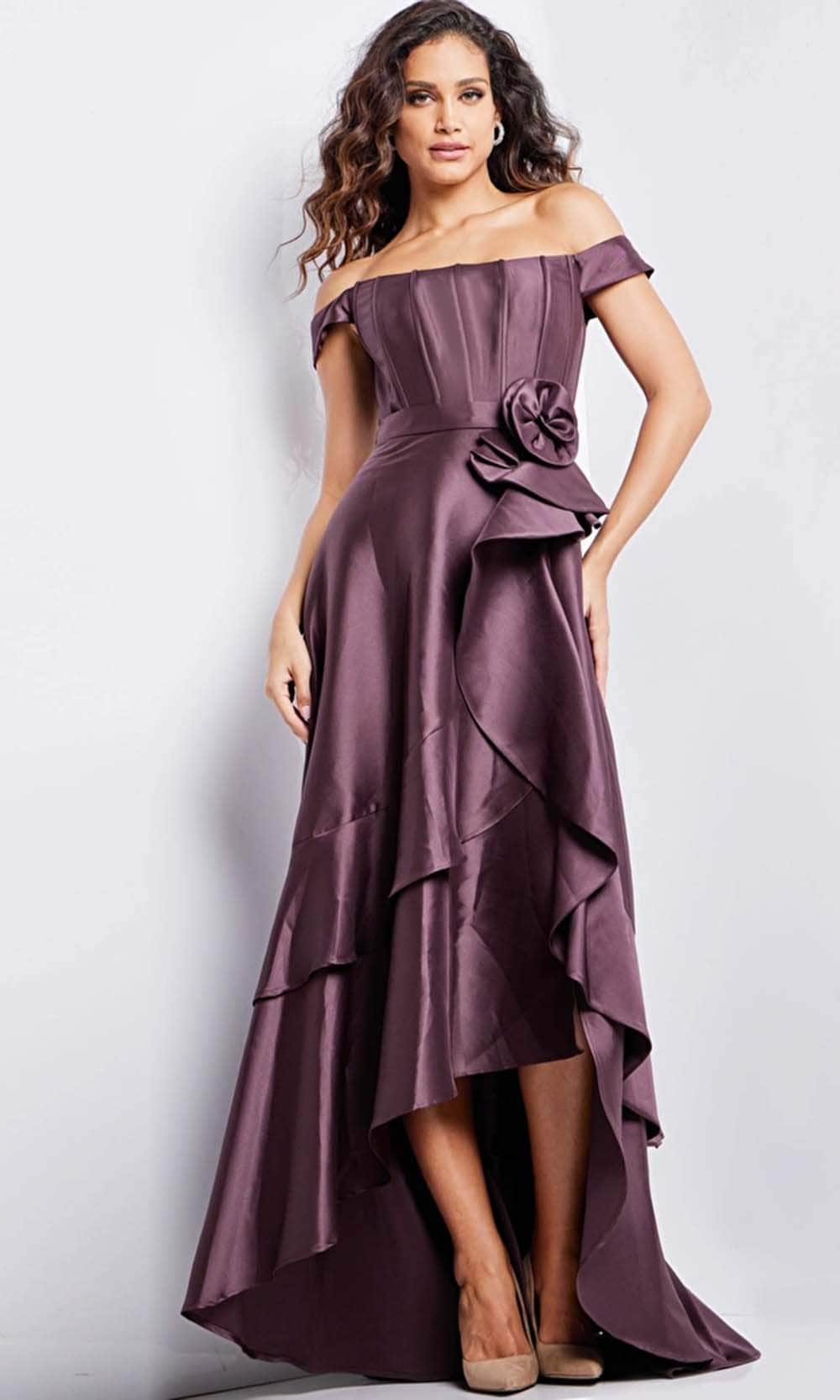 Jovani 37014 - Corset High Low Evening Dress - view 5