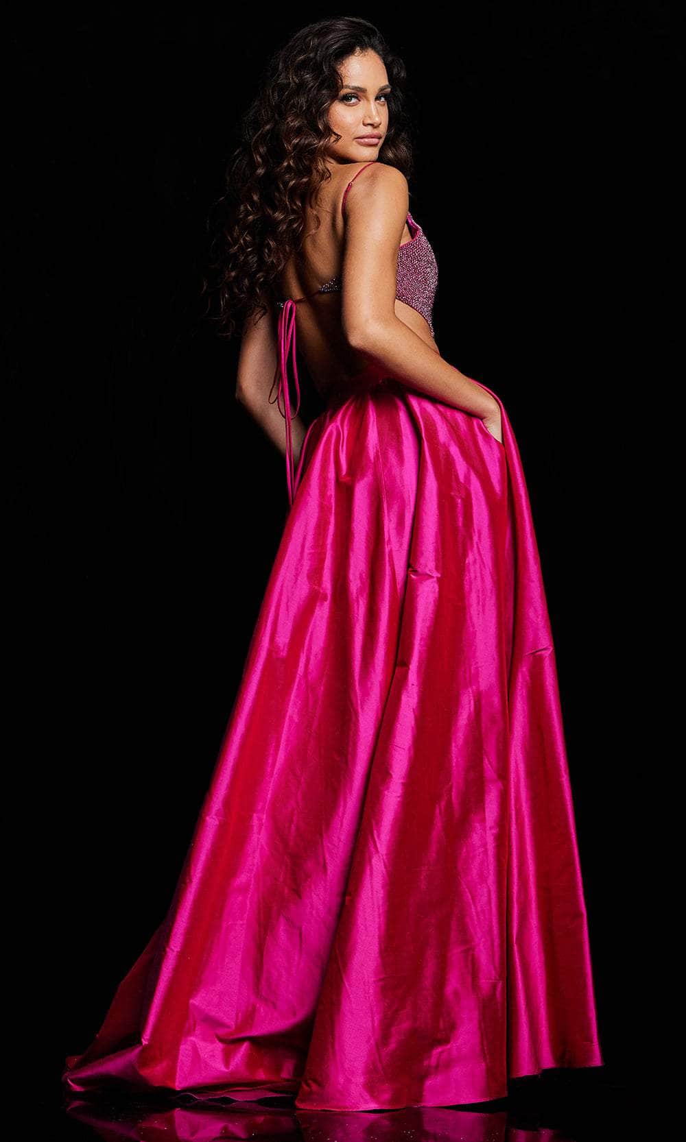 Jovani 37045 - Bejeweled Sweetheart Prom Dress - view 4