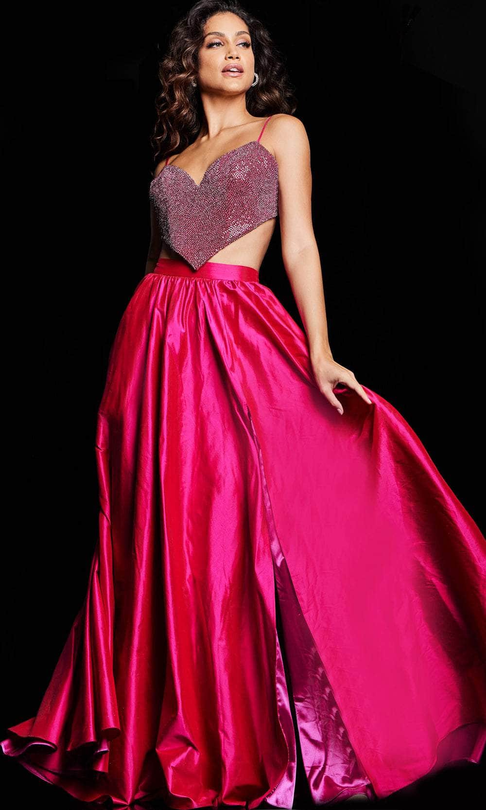 Jovani 37045 - Bejeweled Sweetheart Prom Dress - view 6