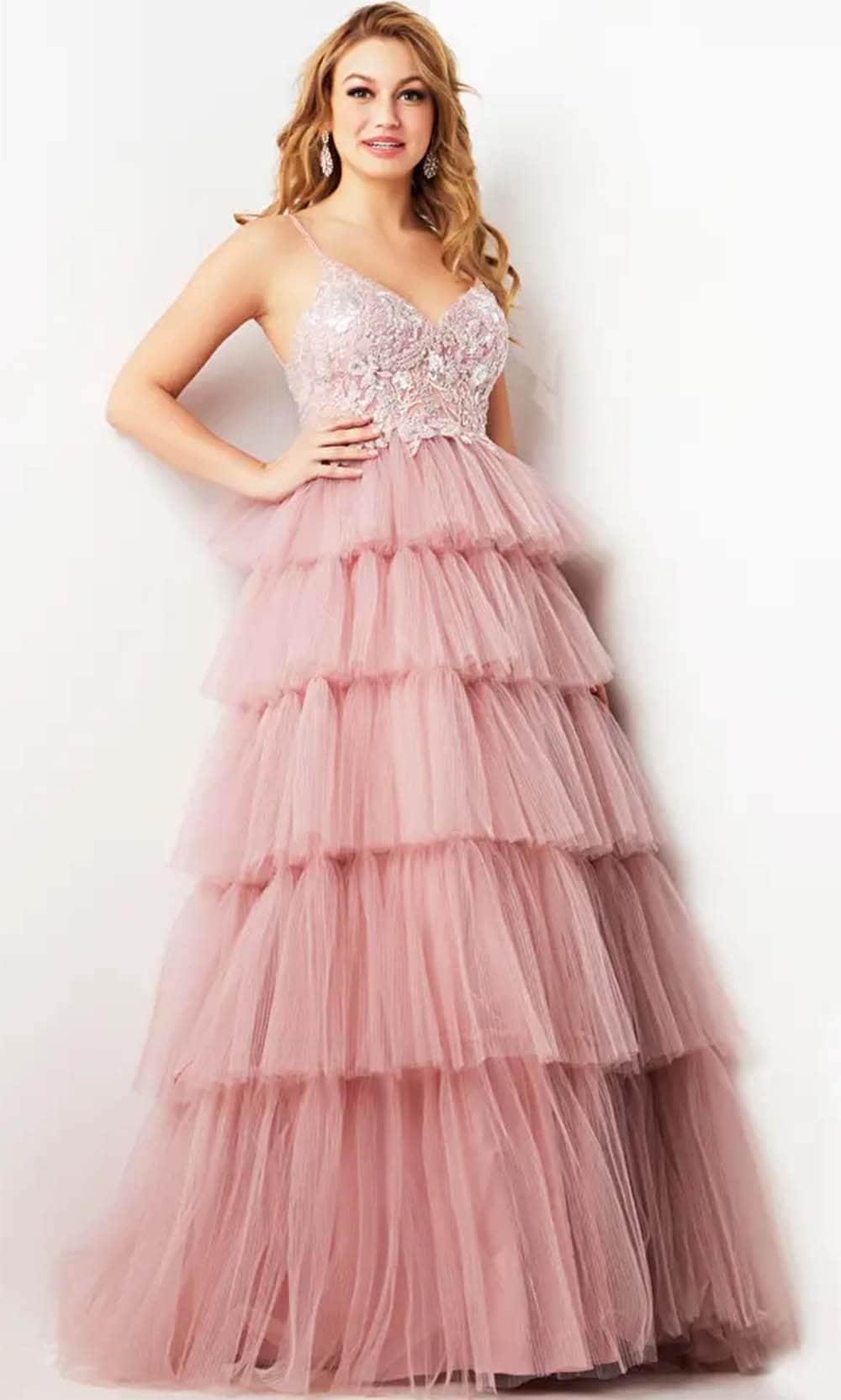 Jovani 38577 - Sleeveless Embellished Bodice Prom Gown - designer prom dress at Silhouette Dresses