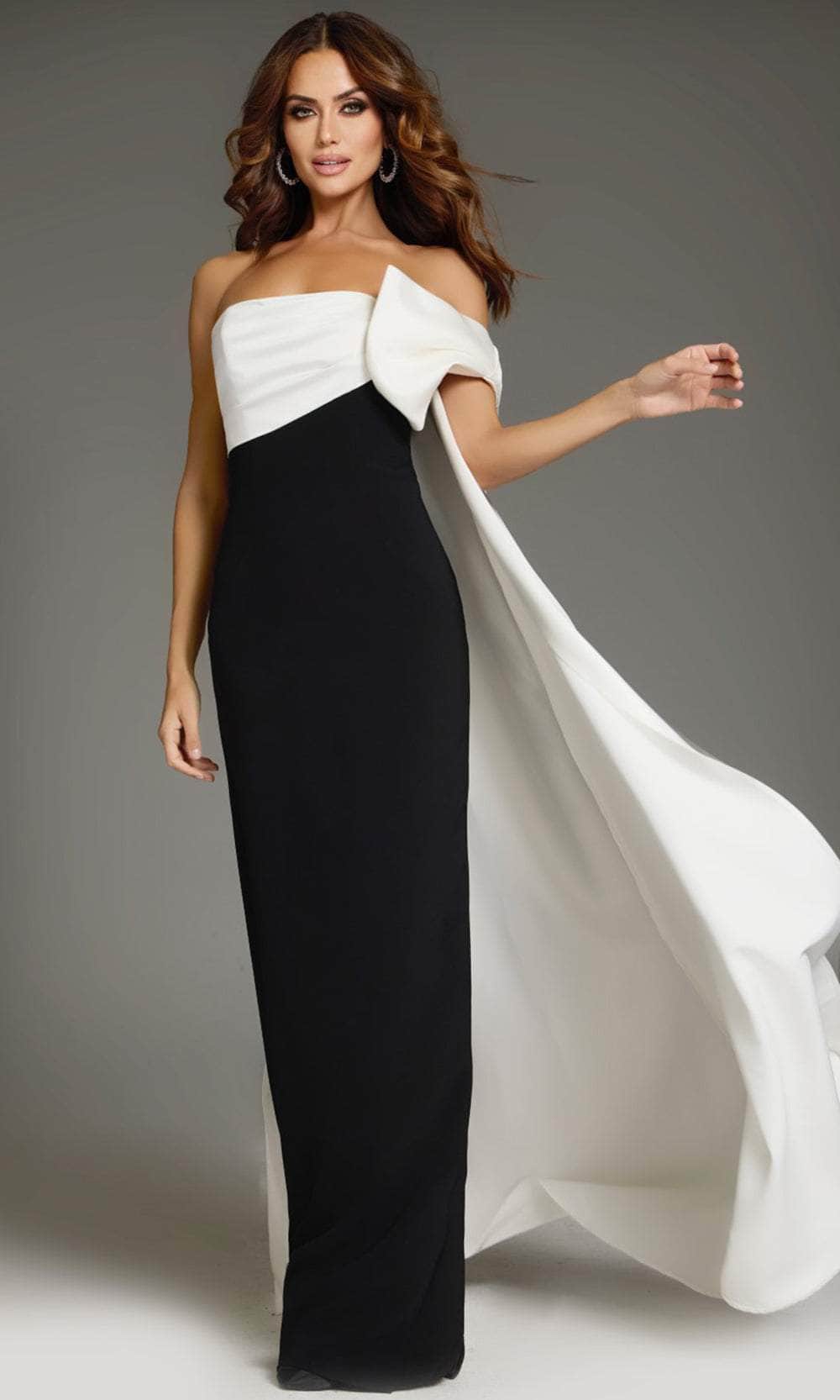 Jovani 38864 - One-Shoulder Column Prom Gown - designer formal gown at Silhouette Dresses