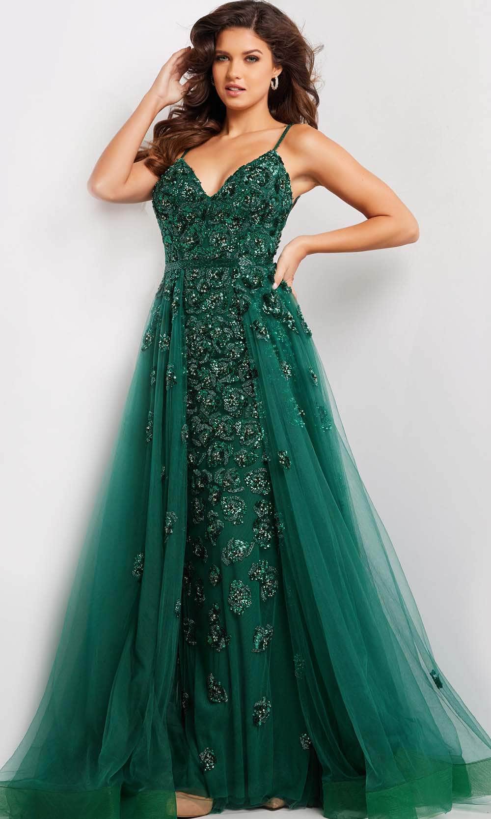 Jovani 39434 - Sequin Embellished Prom Gown - detail view