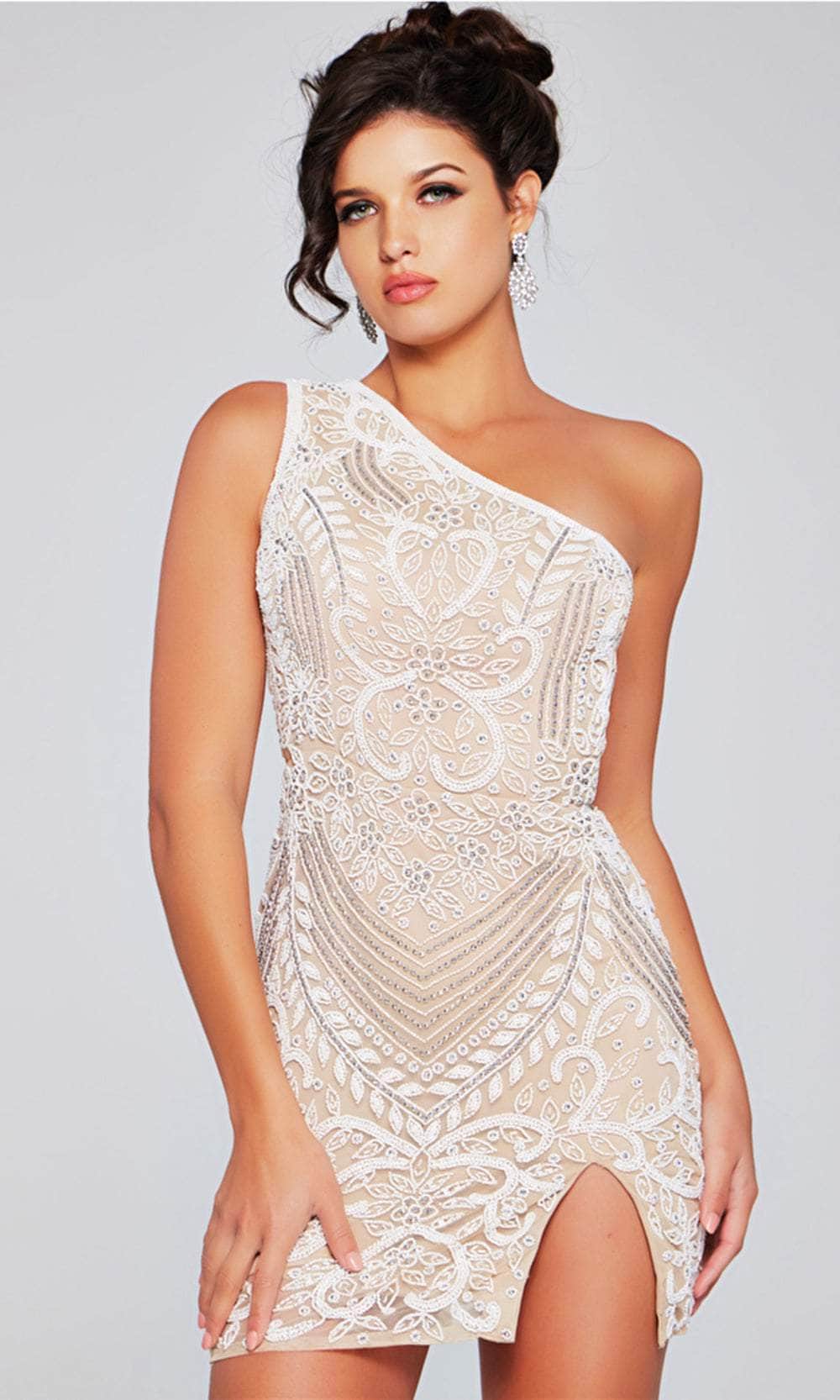 Jovani 39896 - Lace Detailed Cocktail Dress - view 6