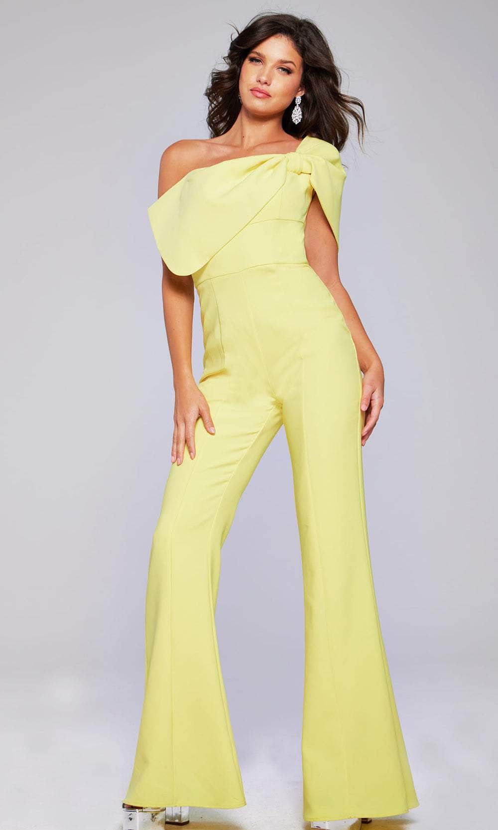 Jovani 39961 - One-Shoulder Fitted Jumpsuit - designer formal jumpsuit at Silhouette Dresses
