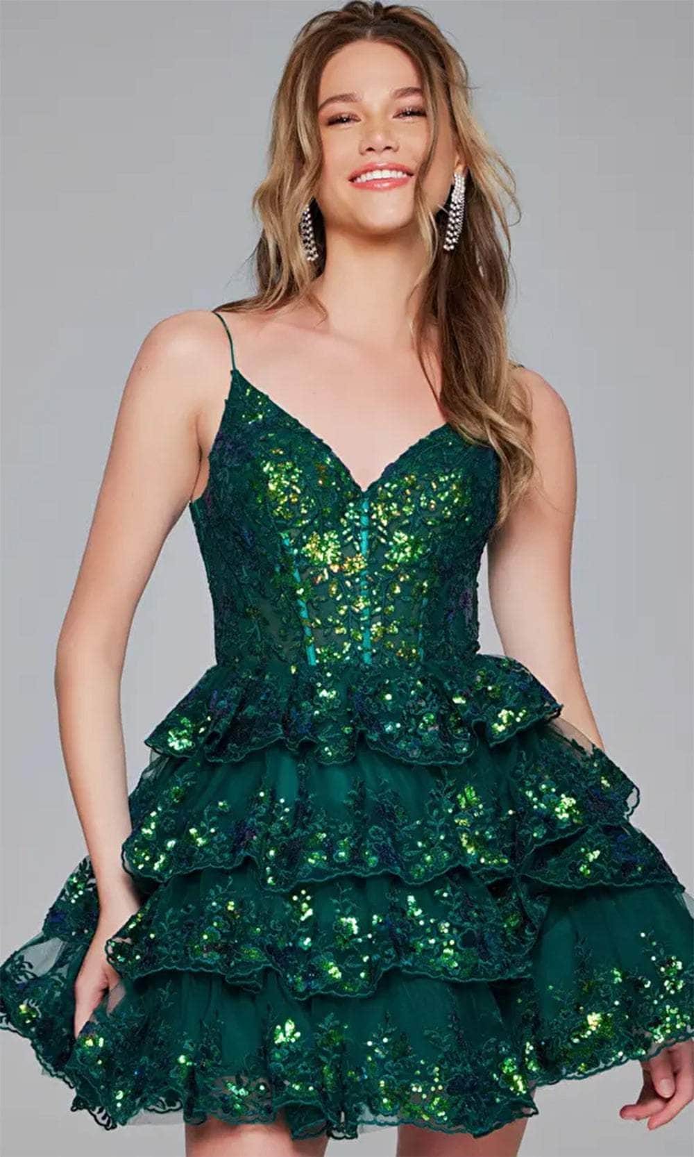 Jovani 40382 - Embroidered Sleeveless Cocktail Dress - designer cocktail dress at Silhouette Dresses